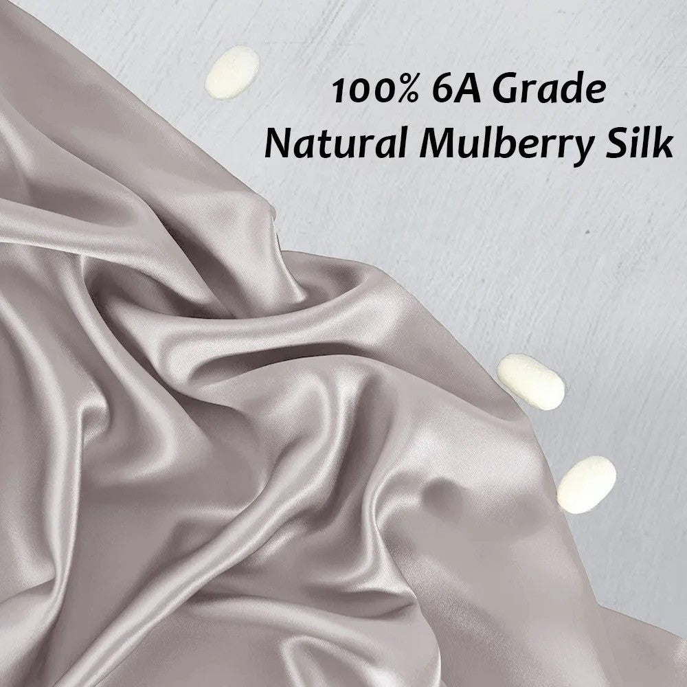 100% Mulberry Silk Gift Set with Eye Mask, Pillow Case and Scrunchie